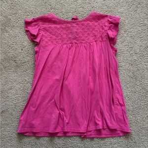 LOFT Women’s Eyelet Pink Blouse